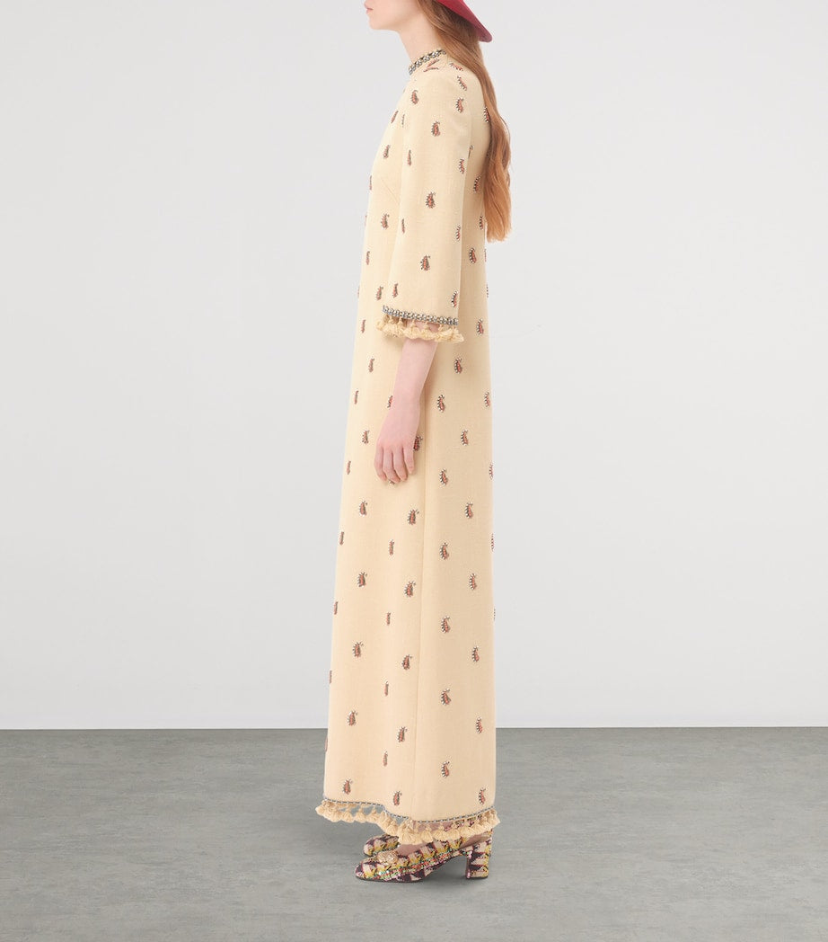 Valentino Nude Embellished Maxi Dress