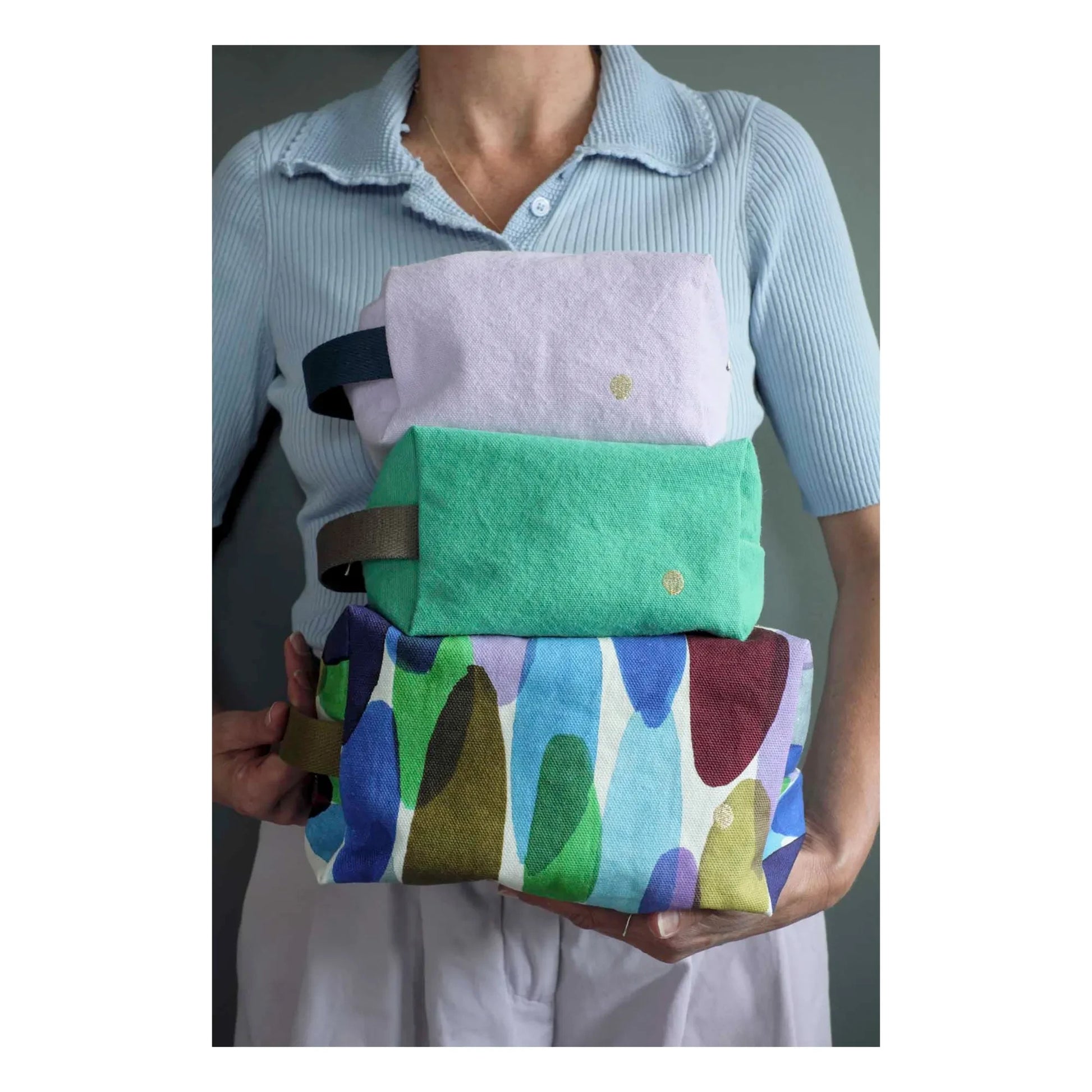 La cerise sur le gâteau - Iona cube toiletry bag | Mint Green