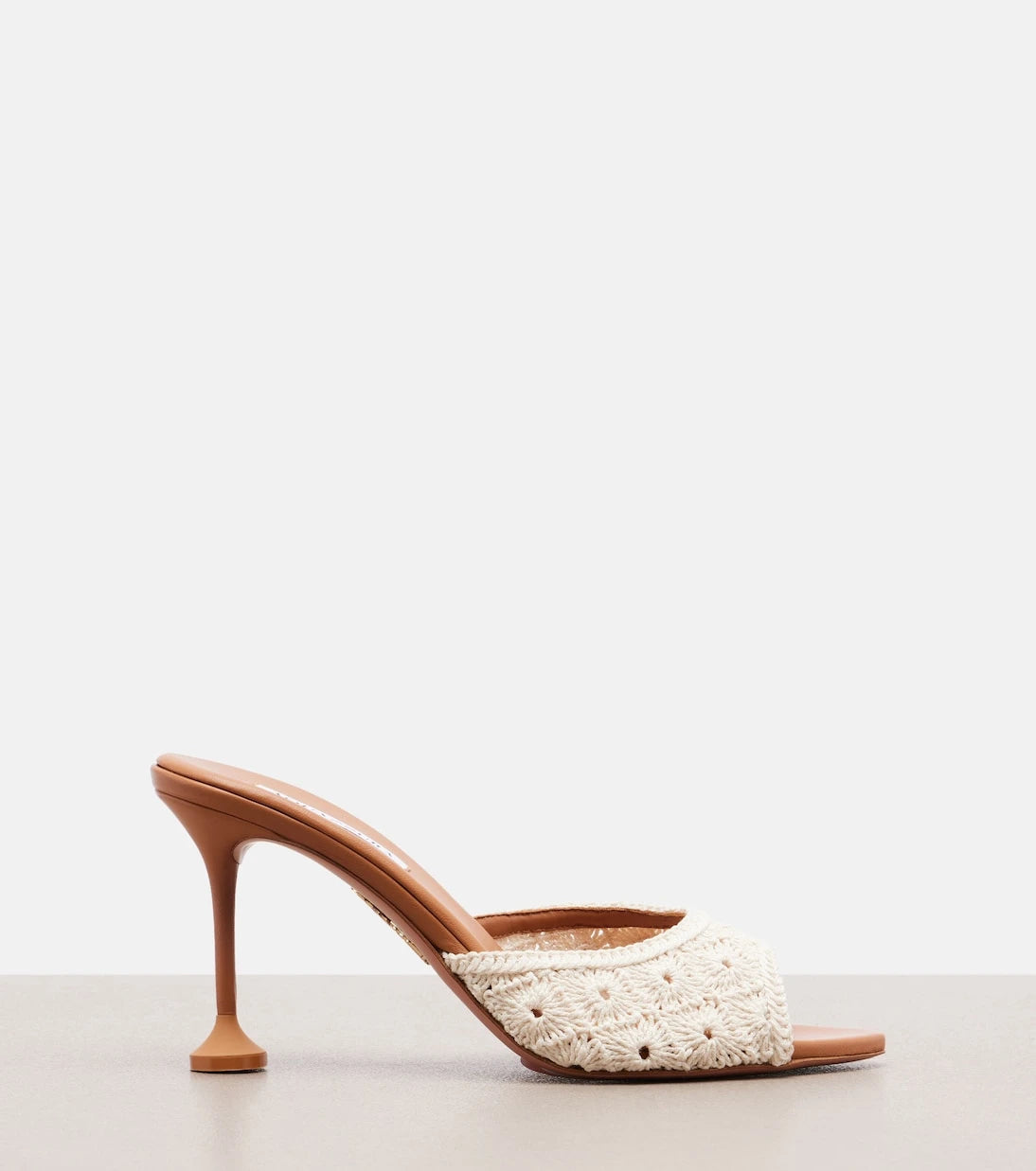 Aquazzura - Loom macramé mules