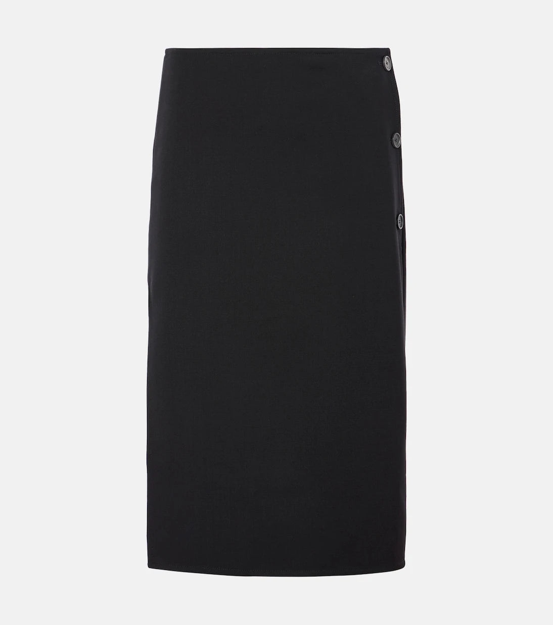 Courrèges - Wool-blend midi skirt