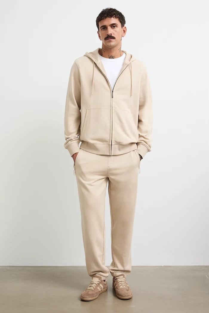 Medicine fermuarlı ve kapüşonlu erkek pamuklu sweatshirt