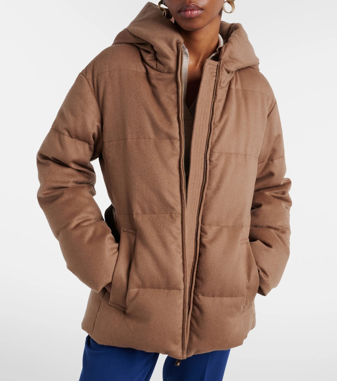 Max Mara - جاكيت بافر The Cube Corona من وبر الجمل