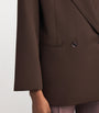Weekend Max Mara Brown x Giuliva Heritage Virgin Wool Twill Blazer