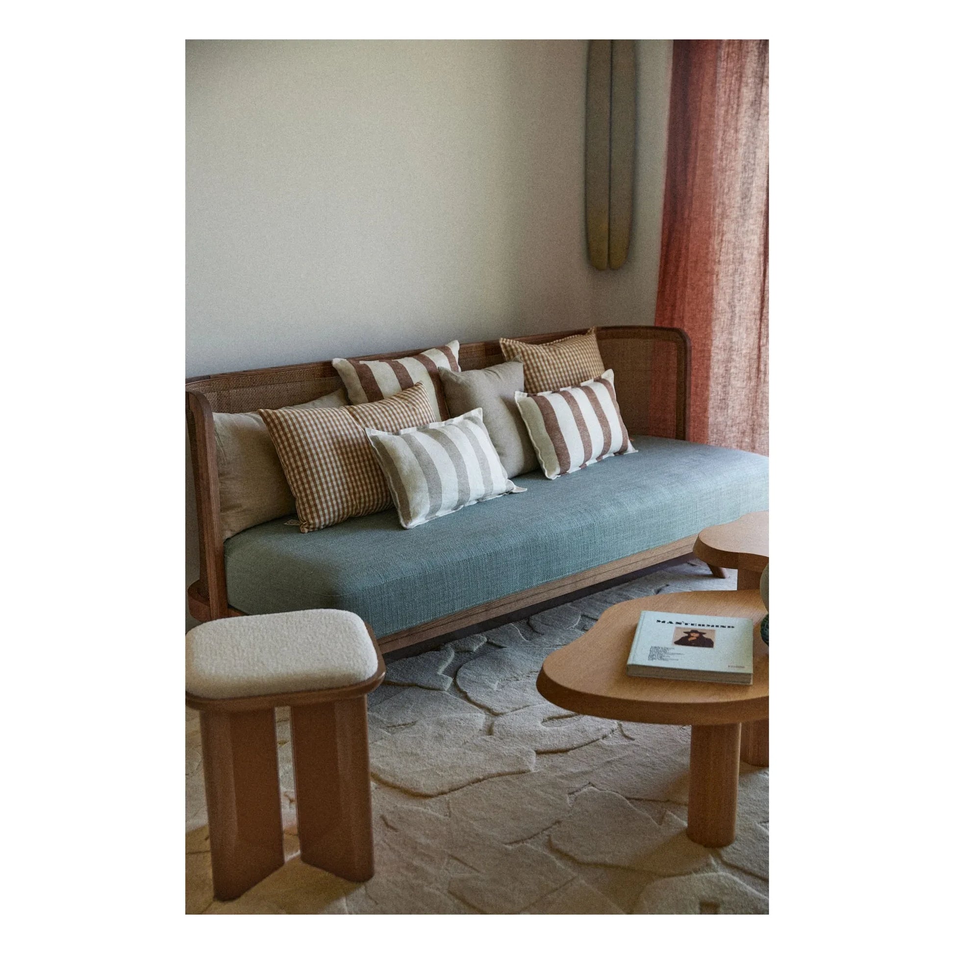 Gabrielle Paris - Bastide linen cushion cover | Terracotta