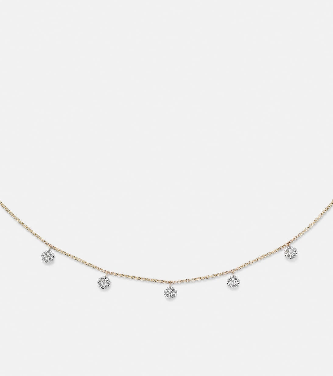 Stone and Strand - Disco 10kt gold necklace with diamonds