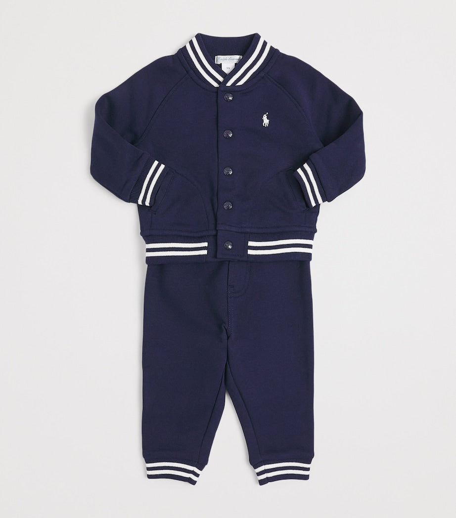 Ralph Lauren Kids Cotton-Blend Jacket and Sweatpants Set (3-24 Months)
