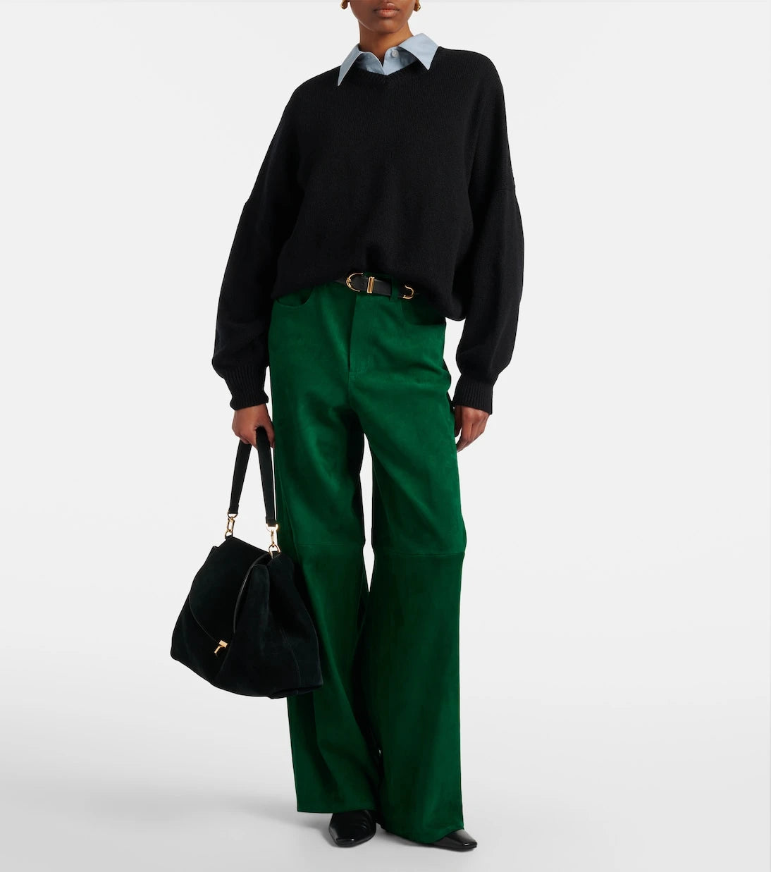 Stouls - Mytheo suede wide-leg pants