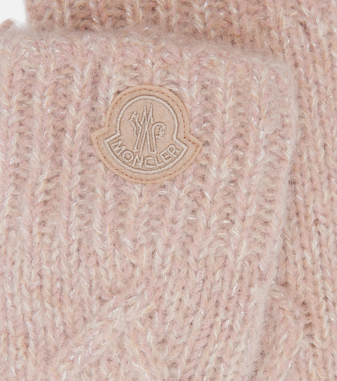 Moncler - Embroidered alpaca-blend gloves