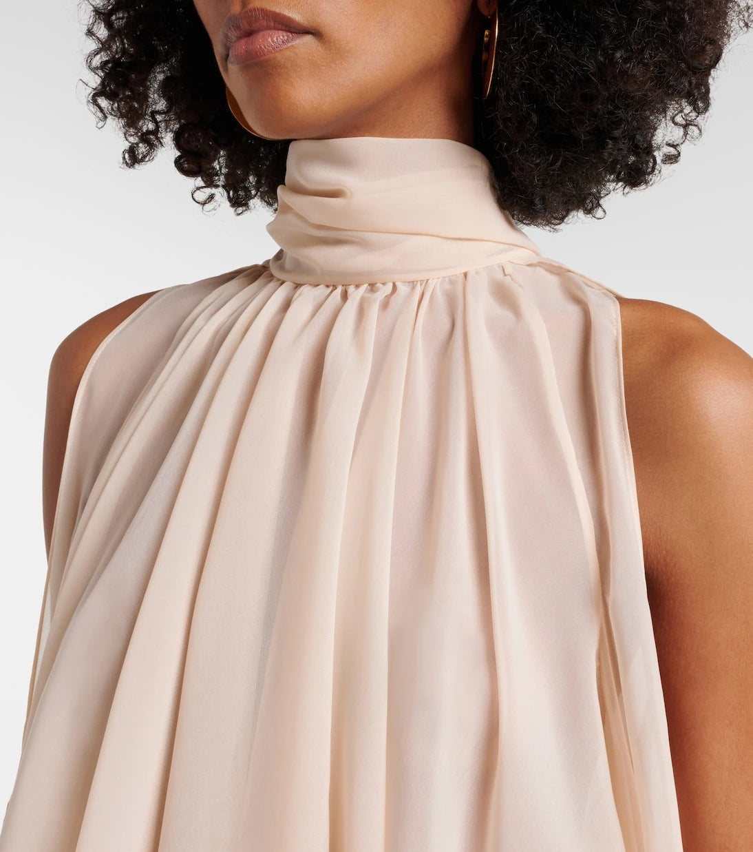 Blumarine - Asymmetric georgette blouse