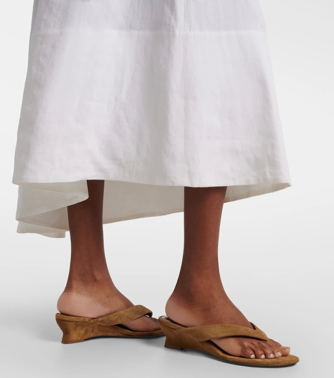 Le Monde Béryl - Micro Wedge 40 suede thong sandals