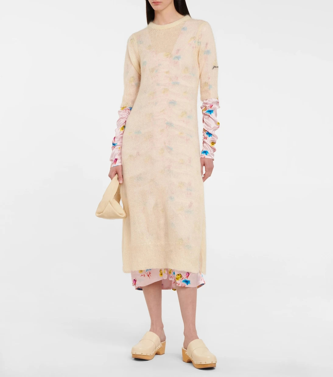Ganni - Mohair and wool-blend midi dress