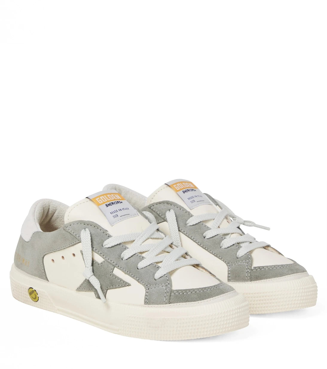 Golden Goose Kids - May leather and suede sneakers