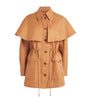 Cotton Cape-Overlay Devon Coat