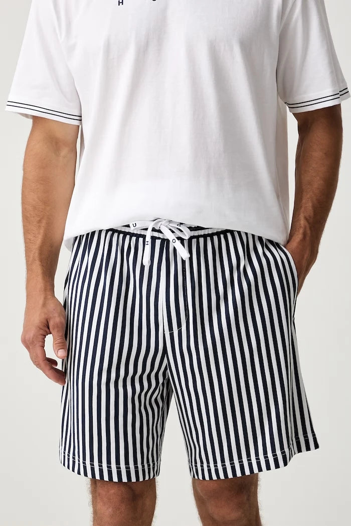 HUGO Erkek Pamuklu İki Parçalı Pijama COASTA SHORT SET