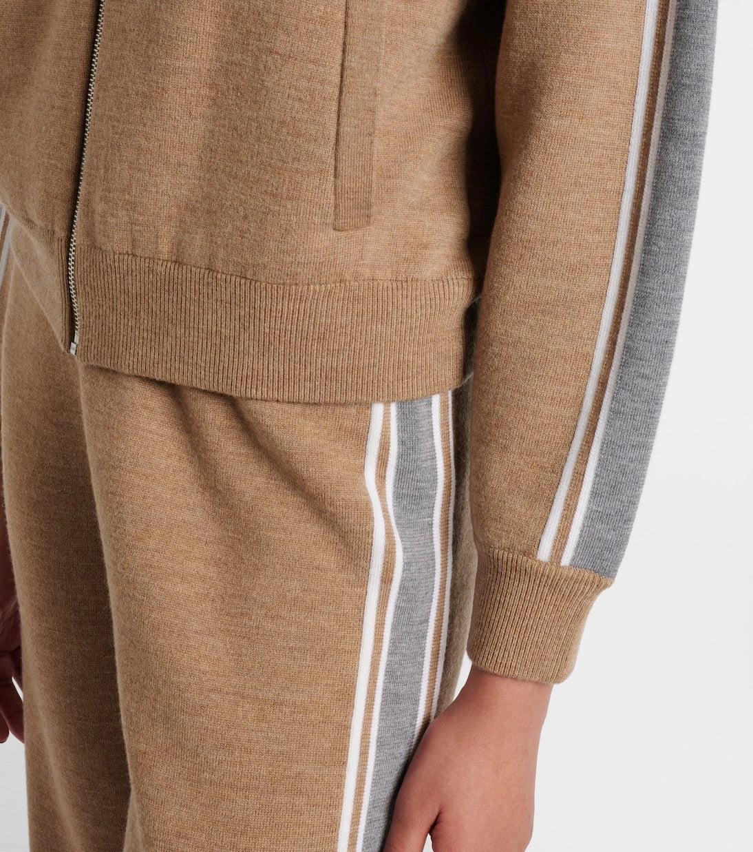 Fusalp - Benada striped wool-blend jacket