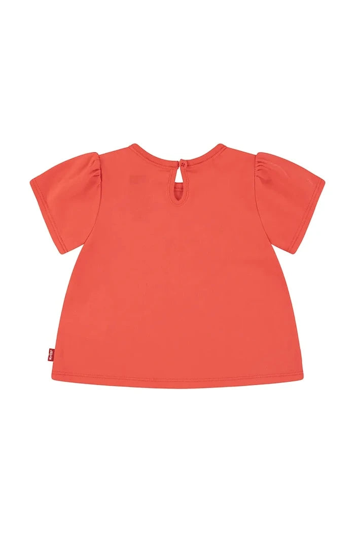 Бебешка тениска Levi's HEART SS PUFF SLEEVE SLV TEE