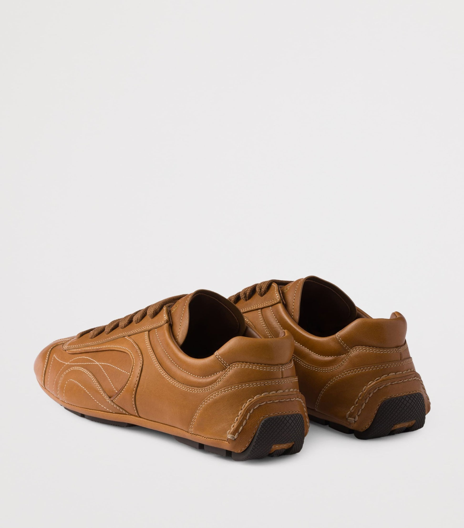 Prada Nappa Leather Antiqued Sneakers