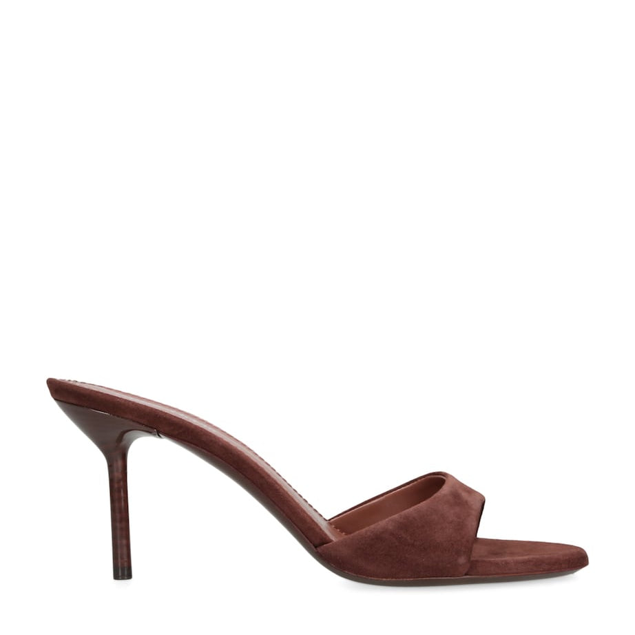 Brown Suede Lidia Mules 70