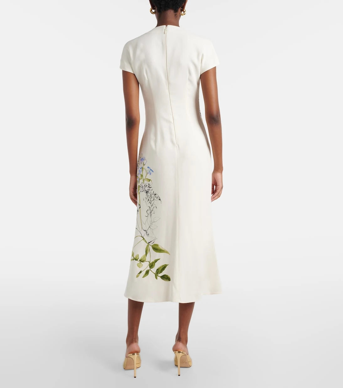 Monique Lhuillier - Floral midi dress