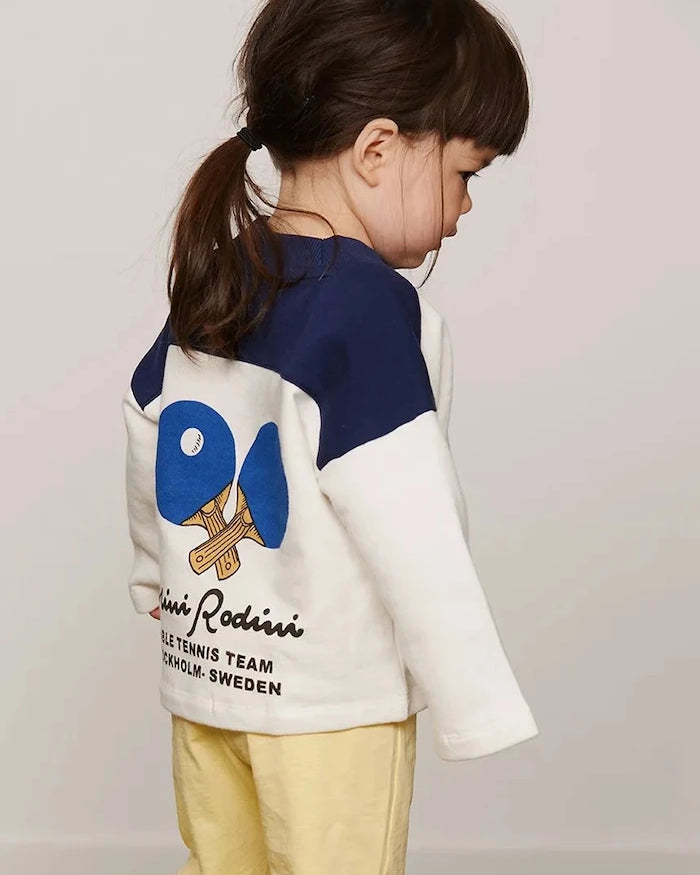 Mini Rodini pamuk çocuk sweatshirt Table tennis
