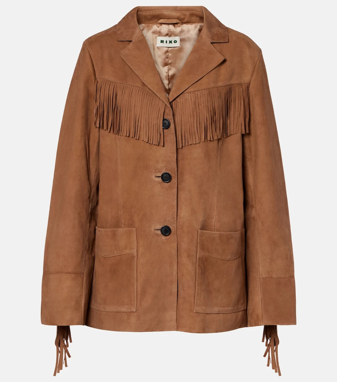 Rixo - Fringed suede jacket