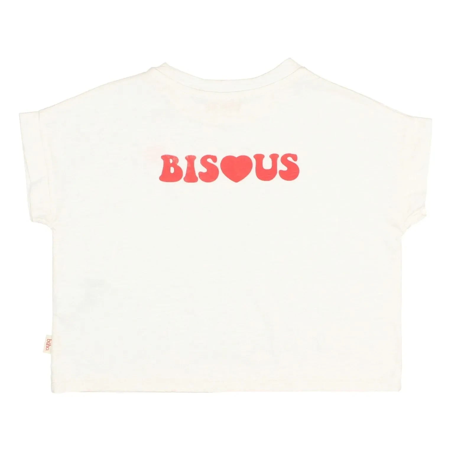 Búho - Bisous Organic Cotton T-shirt | White