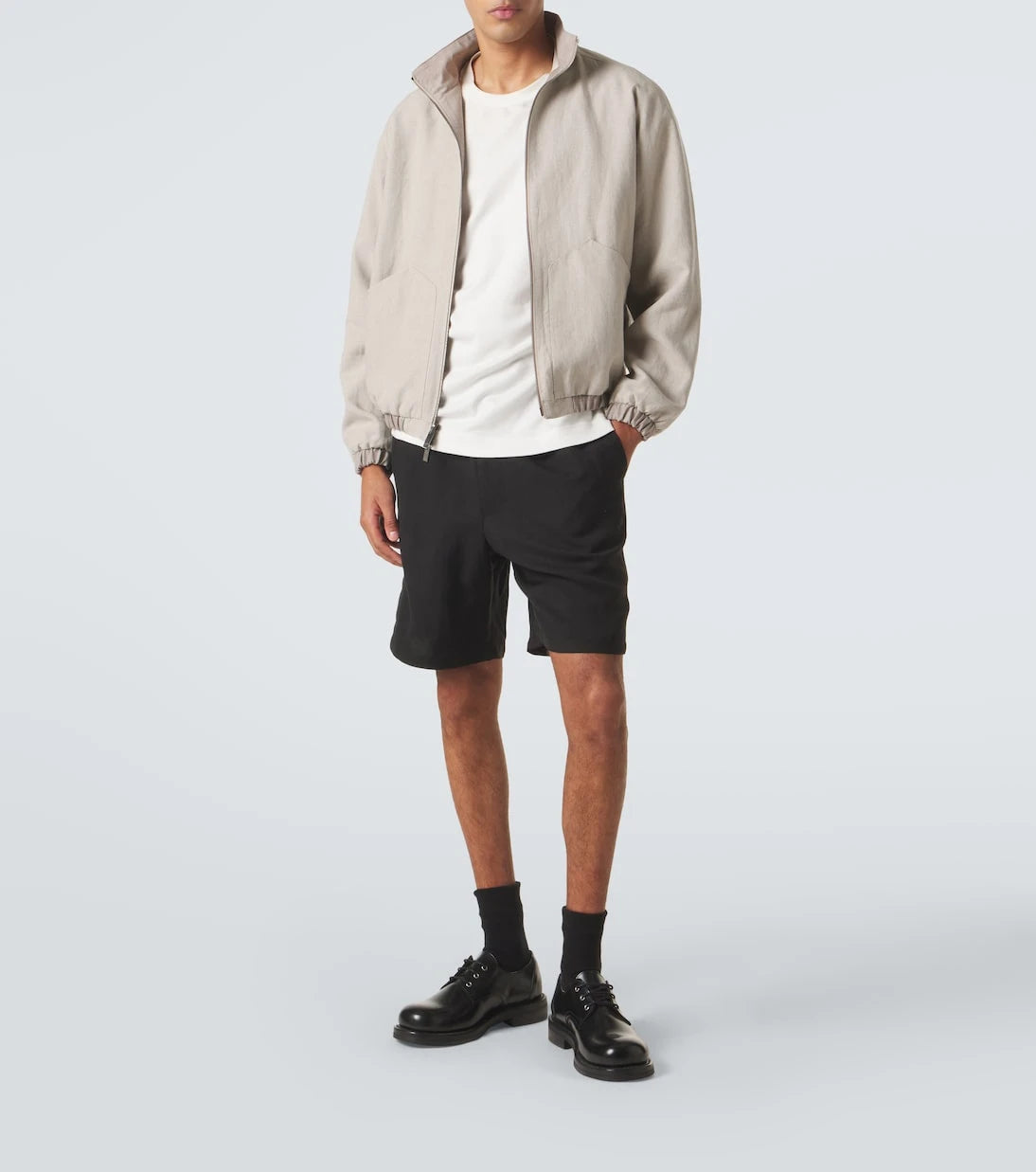 Ami Paris - Ami De Cœur gabardine shorts