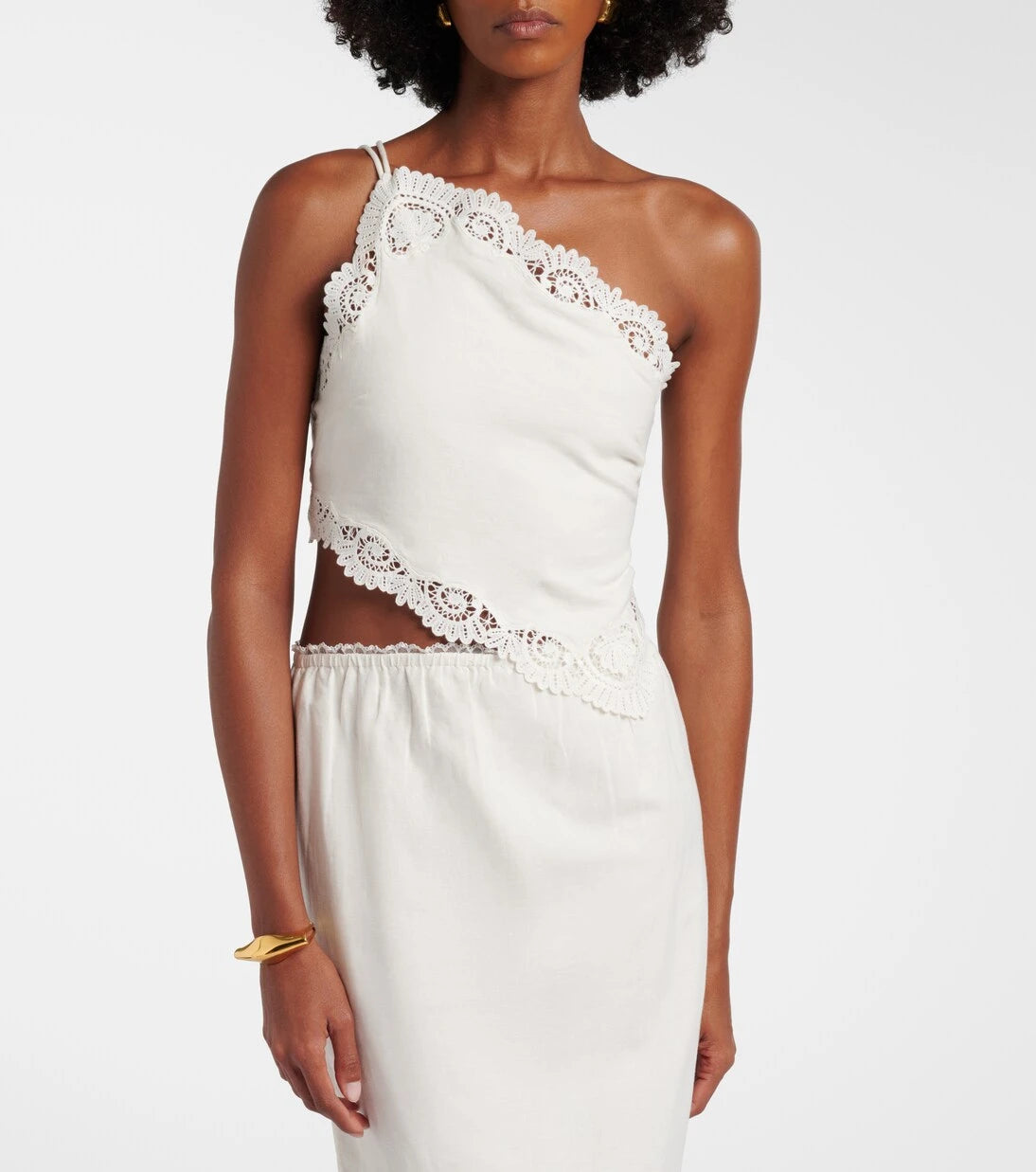 Posse - Darya embroidered linen and cotton top