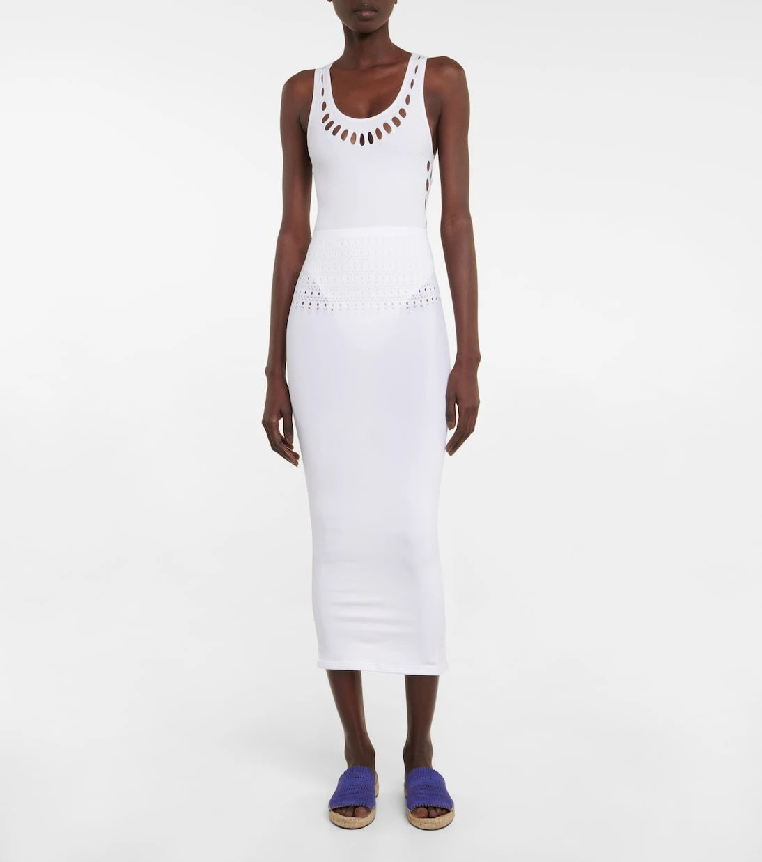 Alaïa - Cutout technical midi skirt