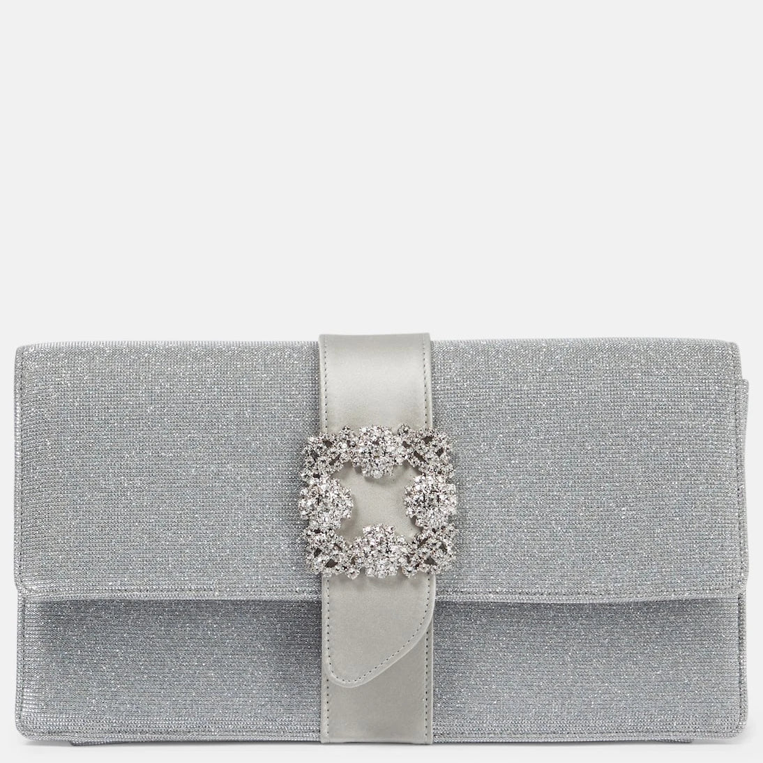 Manolo Blahnik - Capri Glitter embellished clutch