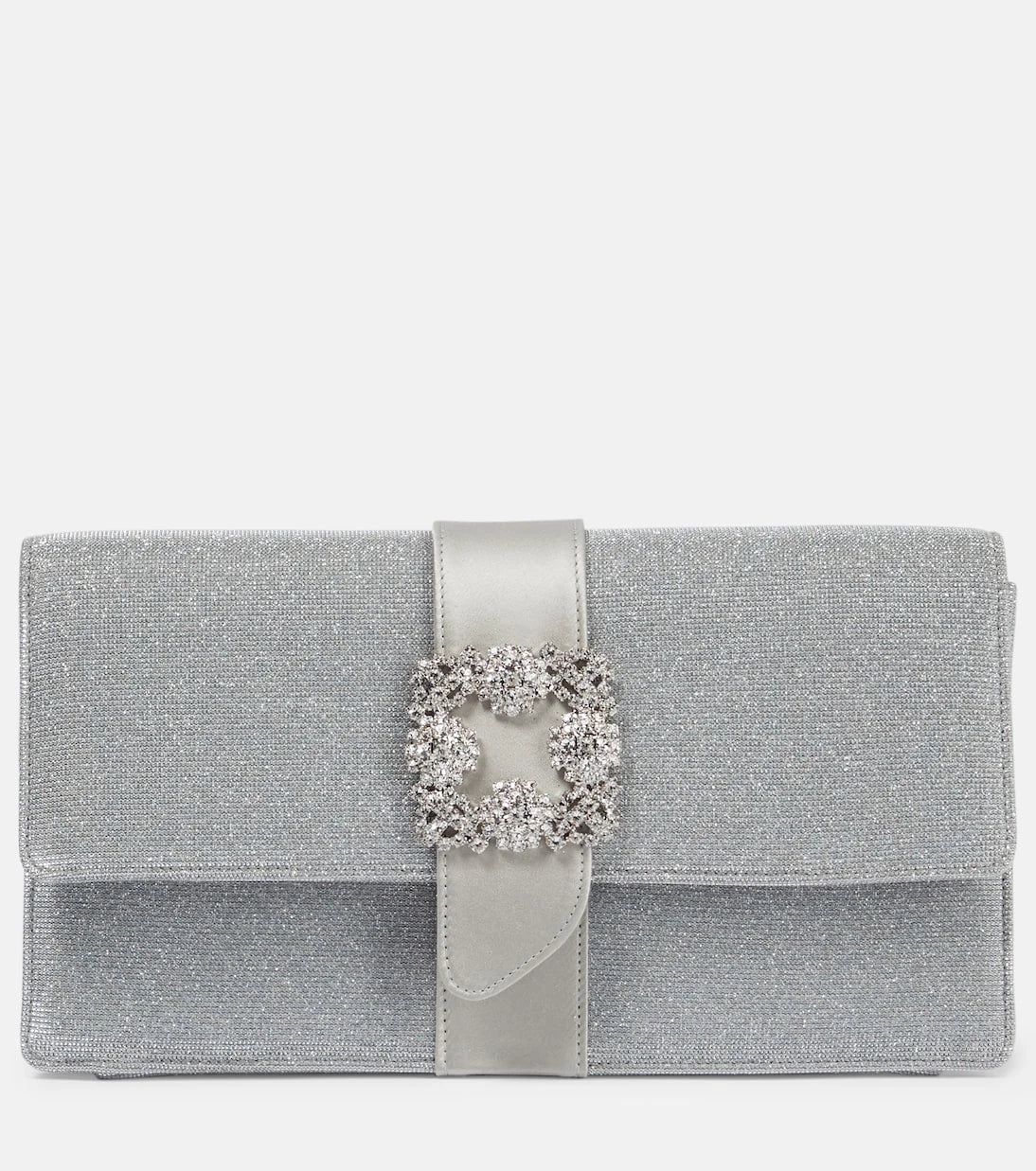 Manolo Blahnik - Capri Glitter embellished clutch
