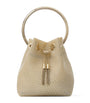 Gold Bon Bon Mesh Top-Handle Bag