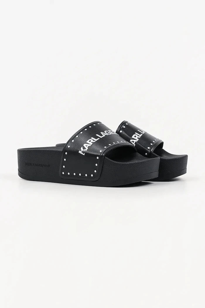Karl Lagerfeld platform kadın terlik ayakkabı Kondo Maxi Ii