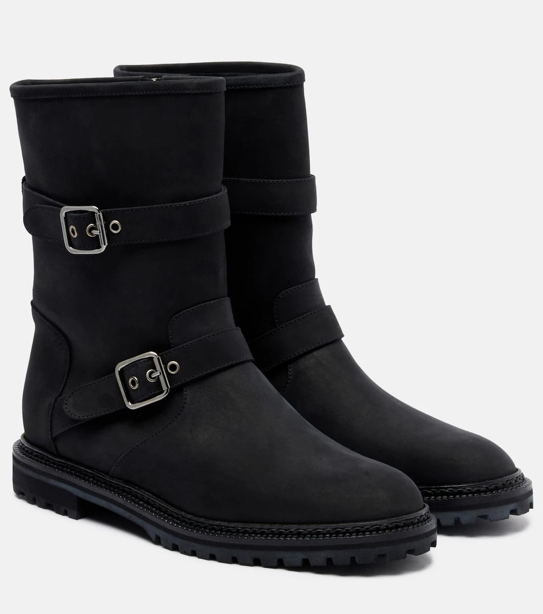 Manolo Blahnik - Sulaltrosa leather biker boots