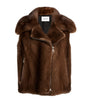 Yves Salomon Beige Mink Gilet