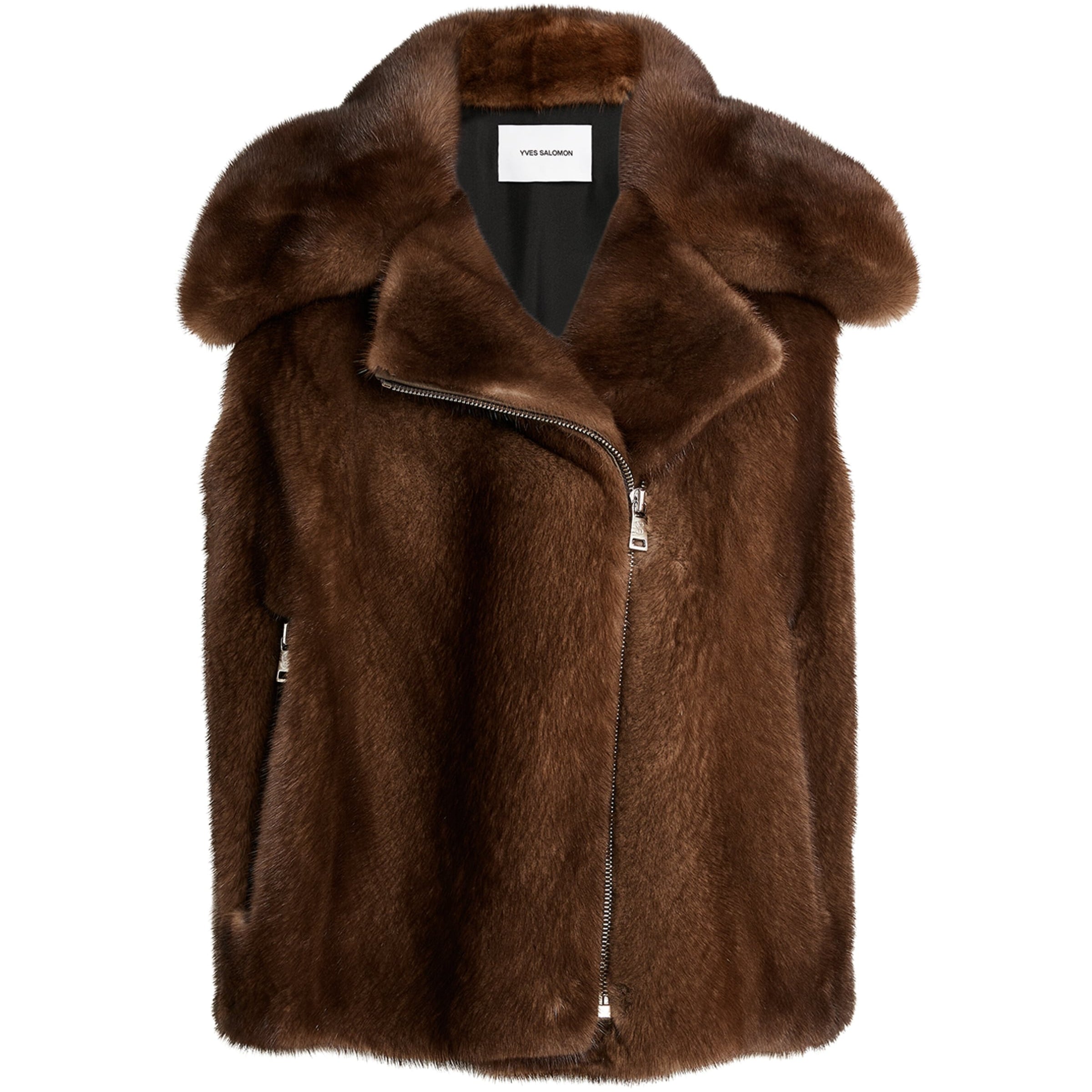 Yves Salomon Beige Mink Gilet