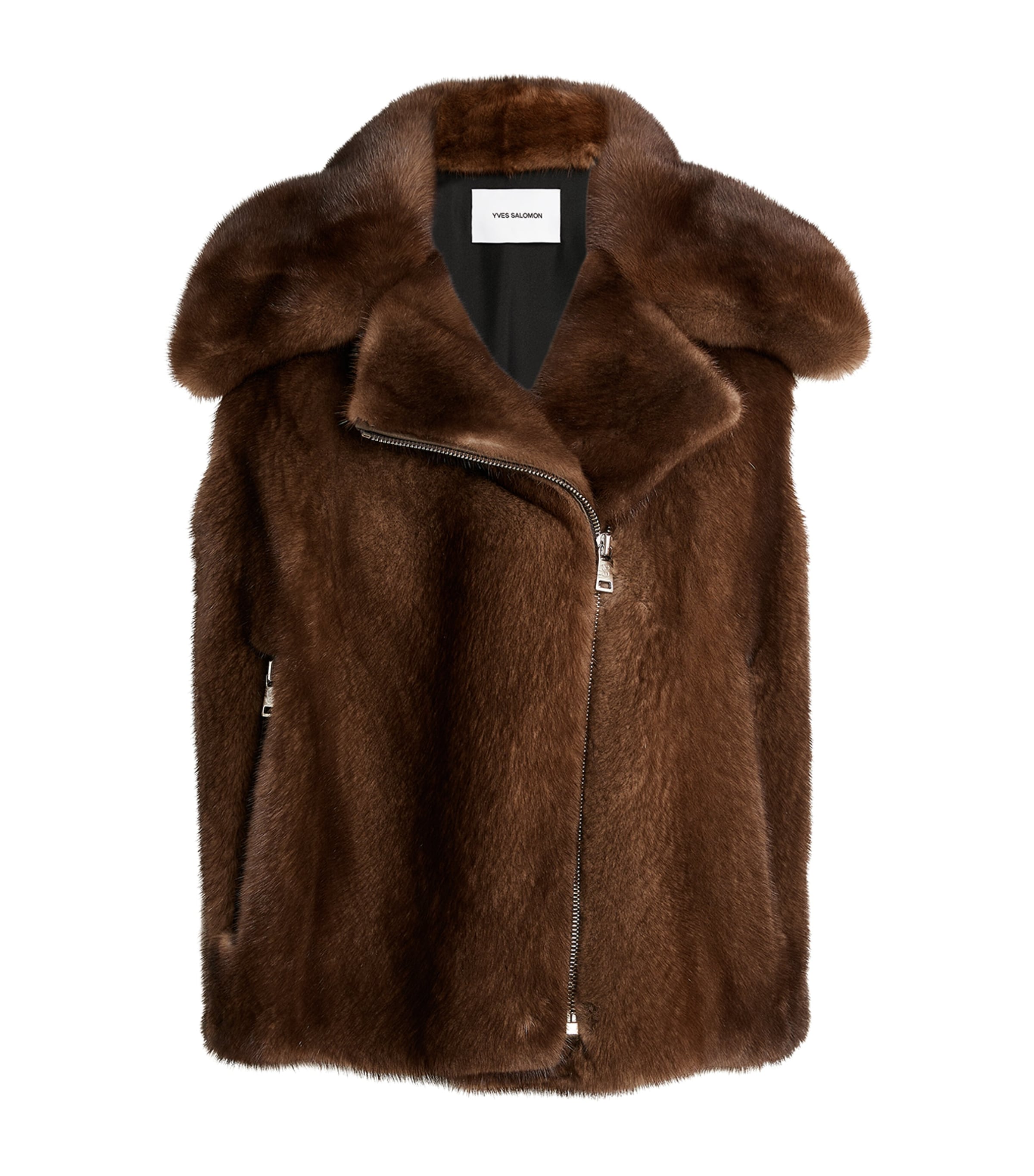 Yves Salomon Beige Mink Gilet