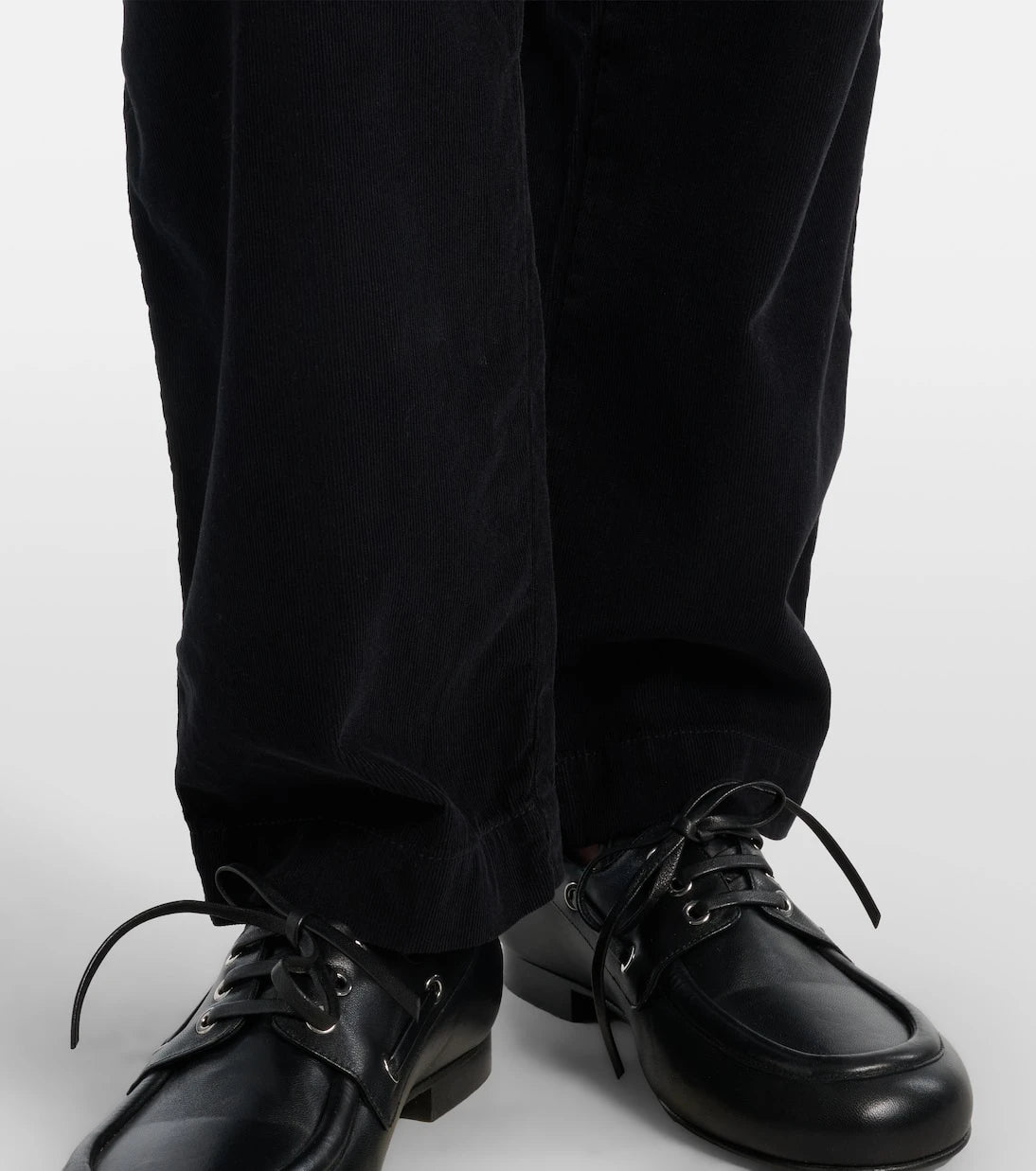 مخمل - بنطال قطني مضلع