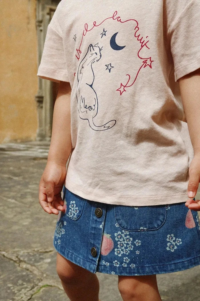Konges Sløjd MAGOT SKIRT GOTS Çocuk Denim Etek