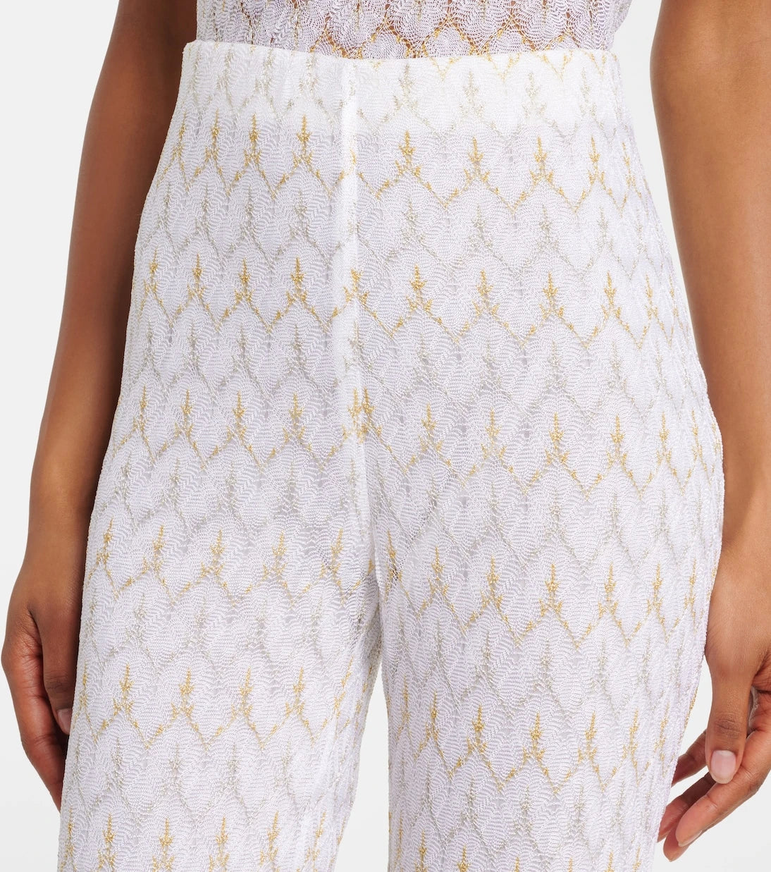 Missoni - Lamé flared pants