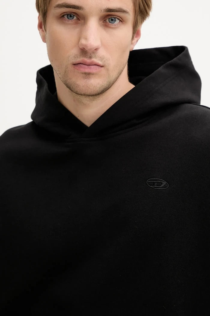 Diesel S-MACS-HOOD-MEGOVAL-D Pamuklu Kapüşonlu Sweatshirt
