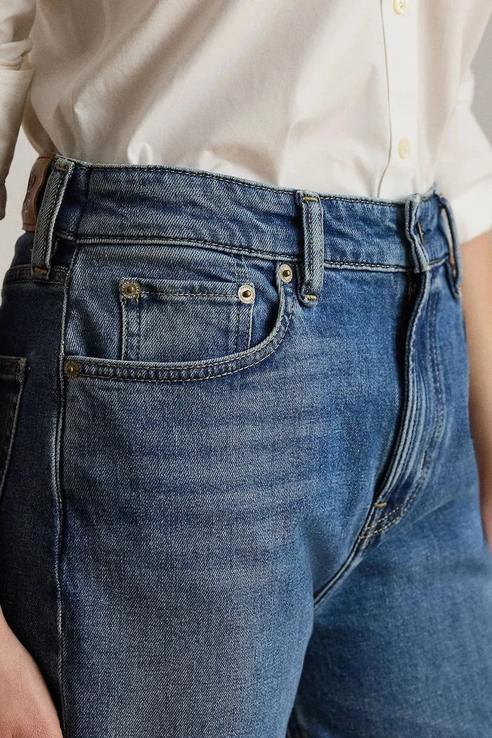 Lauren Ralph Lauren дънки wide leg дамски