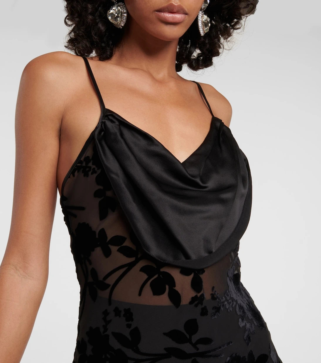 Rodarte - Asymmetrical bias slip dress