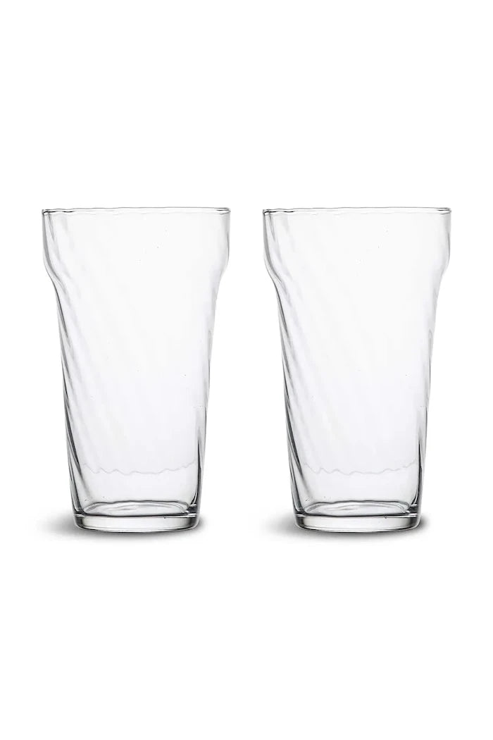 Byon üflemeli camdan yapılmış bardak seti 430 ml
