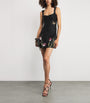 Embellished Tulip Mini Dress BLACK