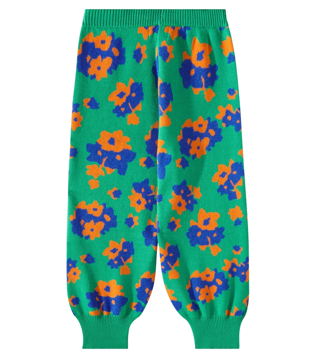 Tinycottons - Flowers cotton and wool wide-leg pants