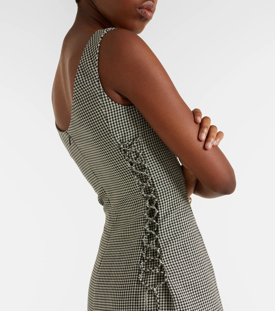 McQueen - Gingham midi dress