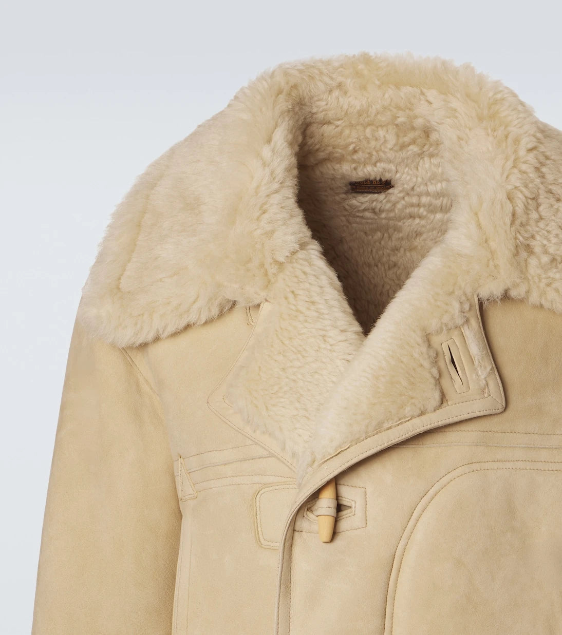 RRL - Shearling-lined suede coat