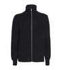MM6 Maison Margiela Black Rib-Knit Zip-Up Cardigan