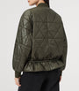 Green Quilted Alii Bomber Jacket